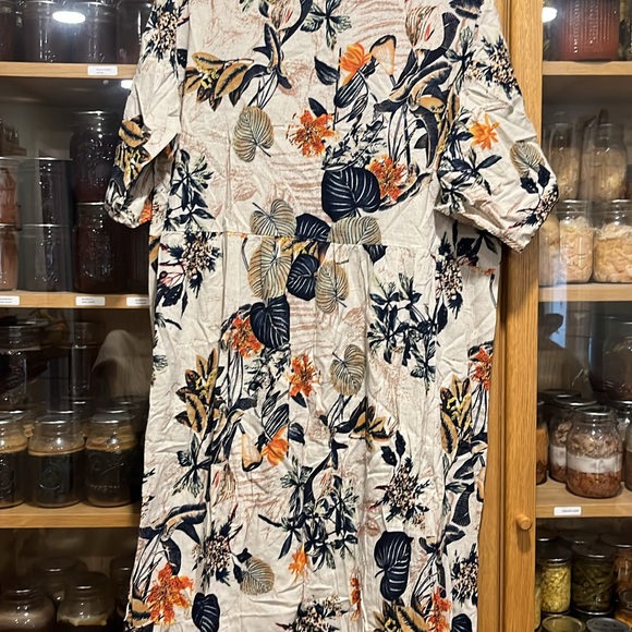 Floral Print Women's Dress 100% Cotton - Picture 1 of 1
